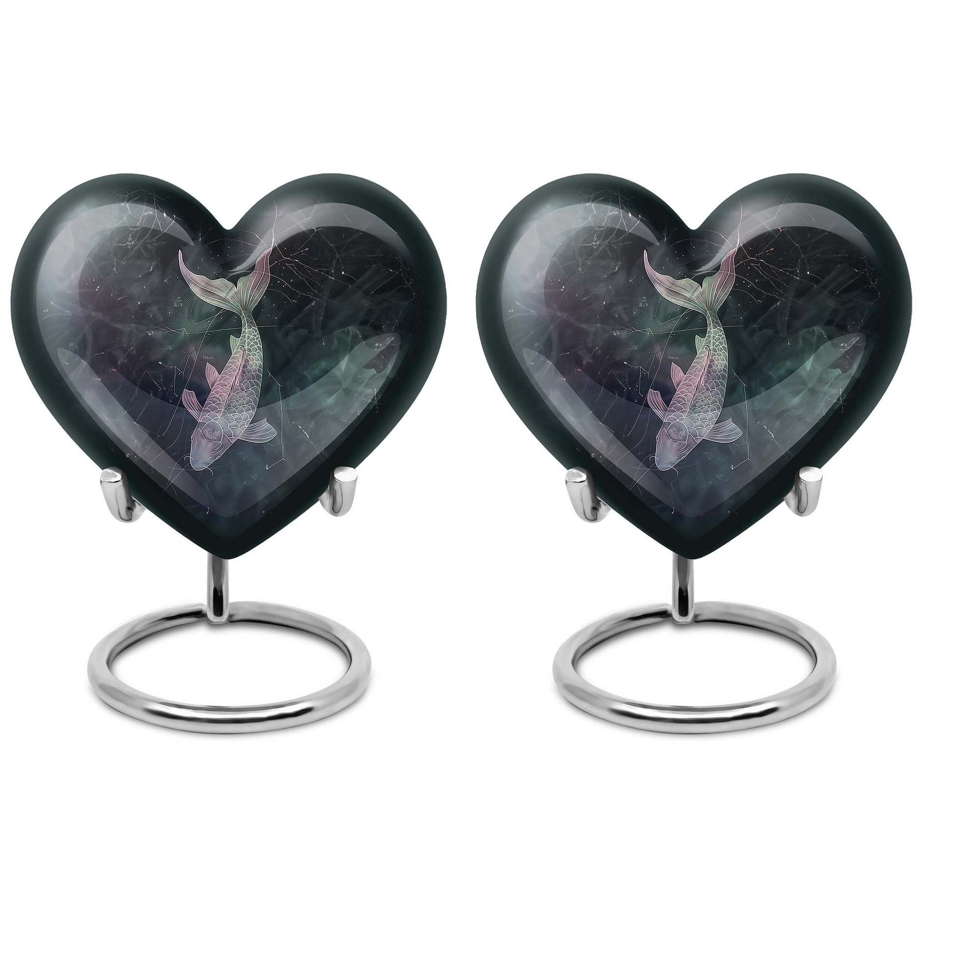 heart design catholic urn