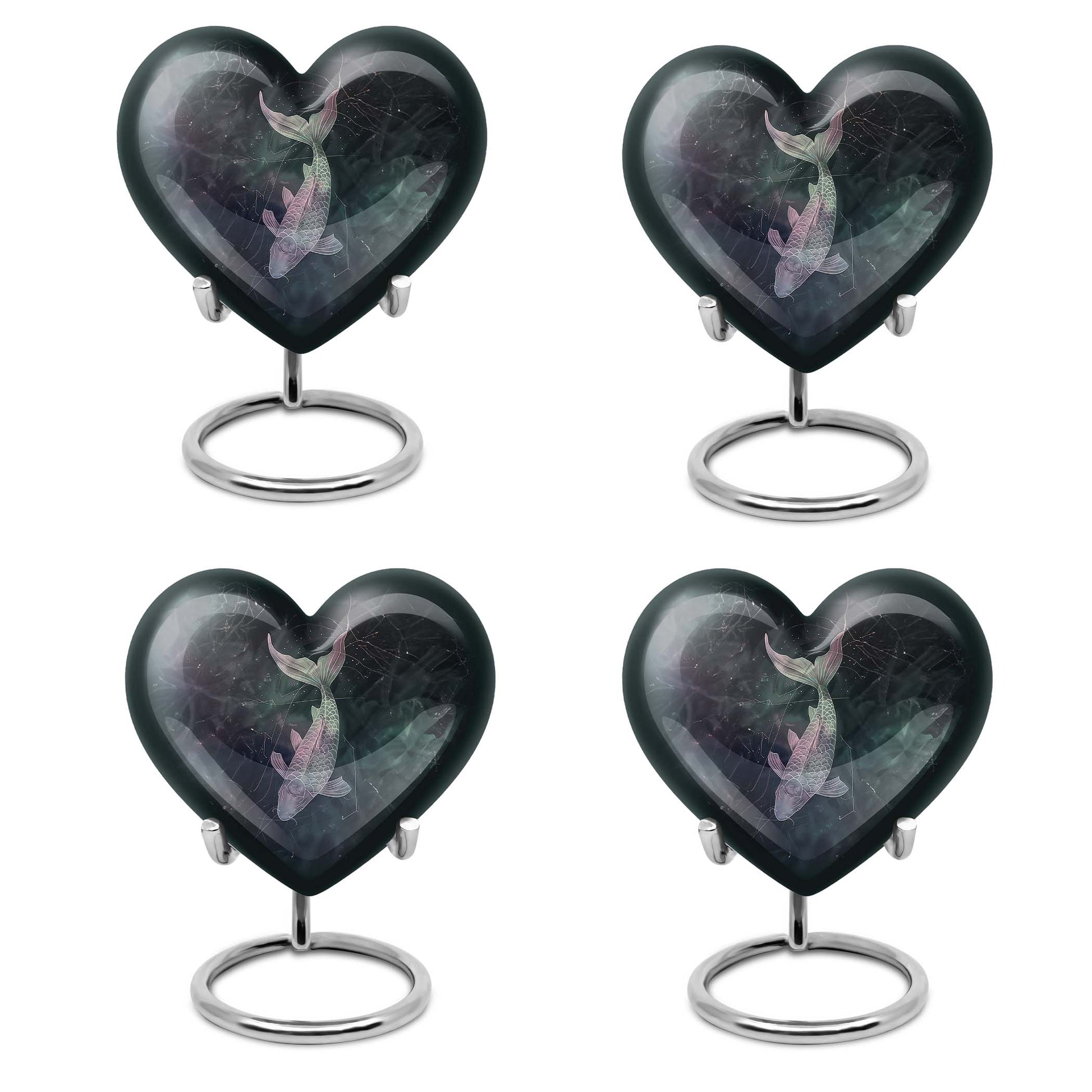 heart design catholic urn