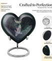 heart design catholic urn