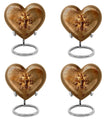 abstract heart-shaped catholic urn