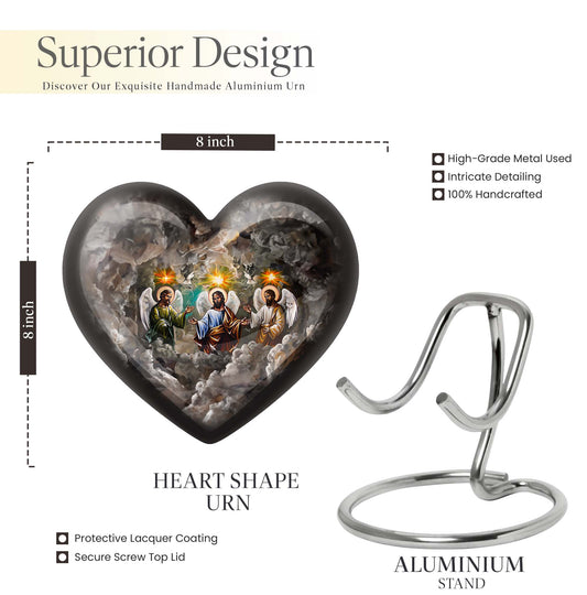 Heart-design Catholic Urn