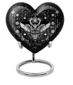 heart-shaped owl urn