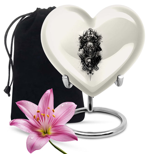  Catholic Heart Urn for cremation,