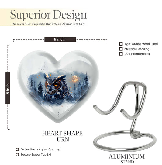 10-inch heart urn for cremation