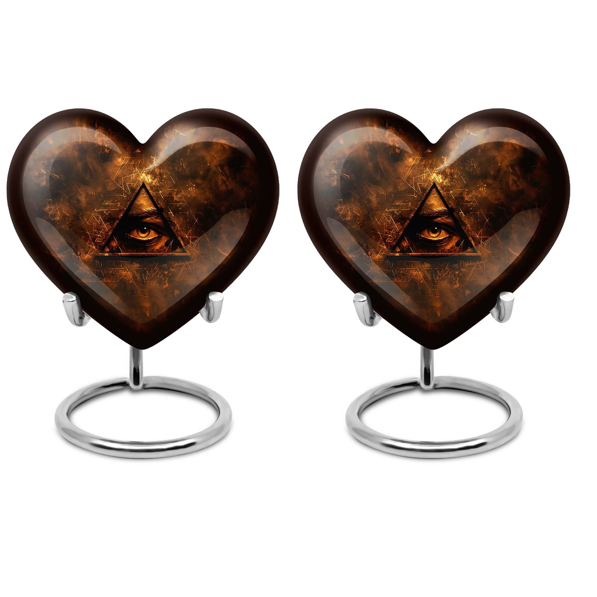 heart-shaped Catholic urn