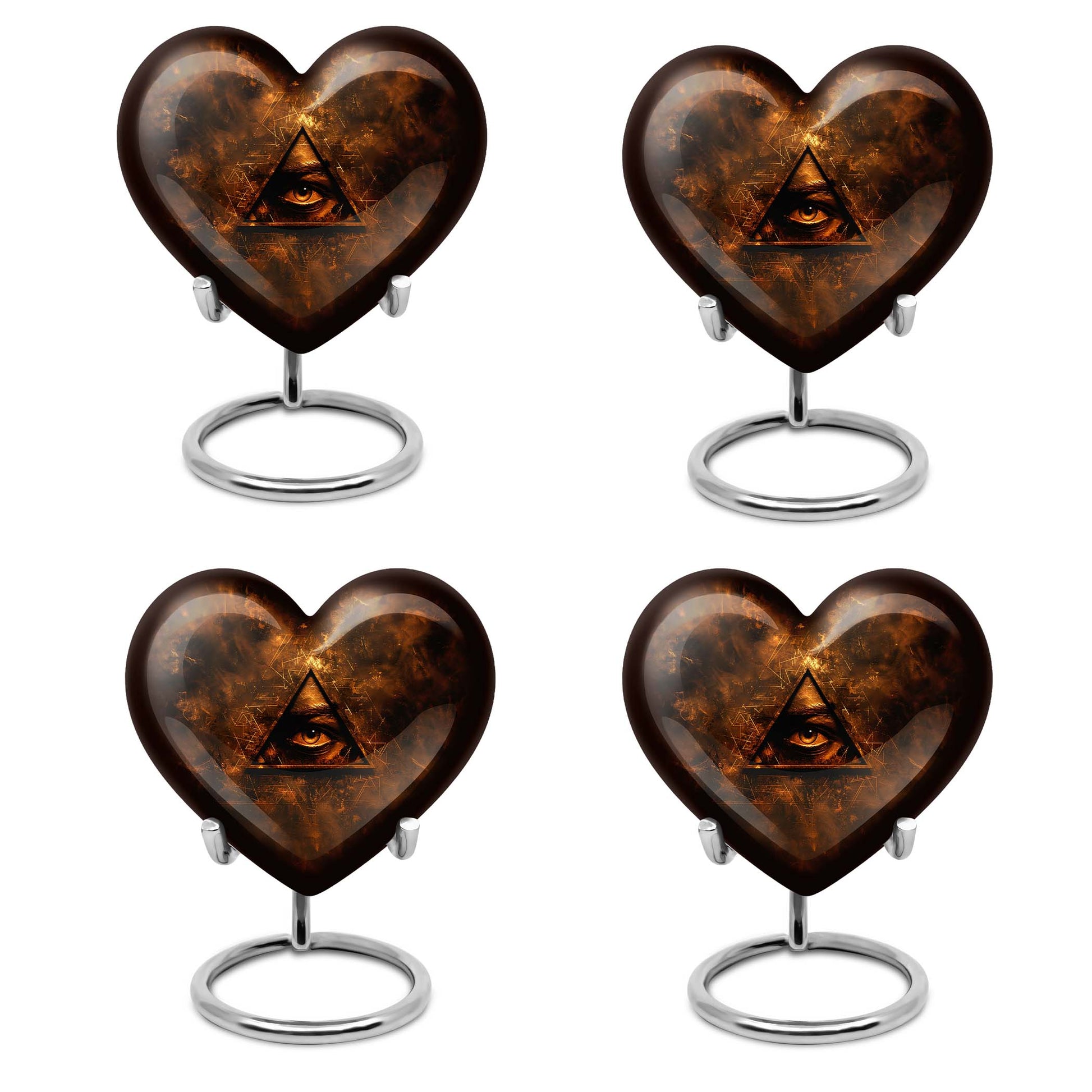 heart-shaped Catholic urn