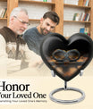 10-inch heart-shaped Catholic cremation urn