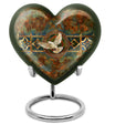 Heart-shaped Catholic Urn