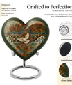 Heart-shaped Catholic Urn