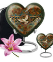 Heart-shaped Catholic Urn