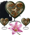 Heart-shaped Catholic Urn