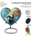 Puffin Bird Heart Memorial Urn