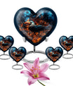 Heart Design Puffin Bird Urn