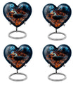 Heart Design Puffin Bird Urn