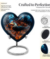 Heart Design Puffin Bird Urn