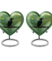 heart shaped Puffin Bird Urn