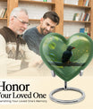 heart shaped Puffin Bird Urn