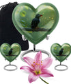 heart shaped Puffin Bird Urn