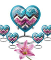 Pattern Small Ashes Keepsake Funeral, Ashes Cremation Urn