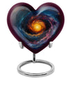 10-Inch heart shaped Galaxy Urn