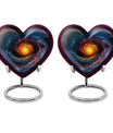 10-Inch heart shaped Galaxy Urn