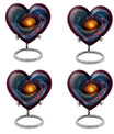 10-Inch heart shaped Galaxy Urn