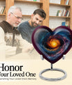 10-Inch heart shaped Galaxy Urn