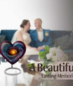 10-Inch heart shaped Galaxy Urn