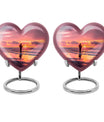 heart shaped fishing urn