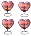 heart shaped fishing urn