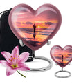 heart shaped fishing urn