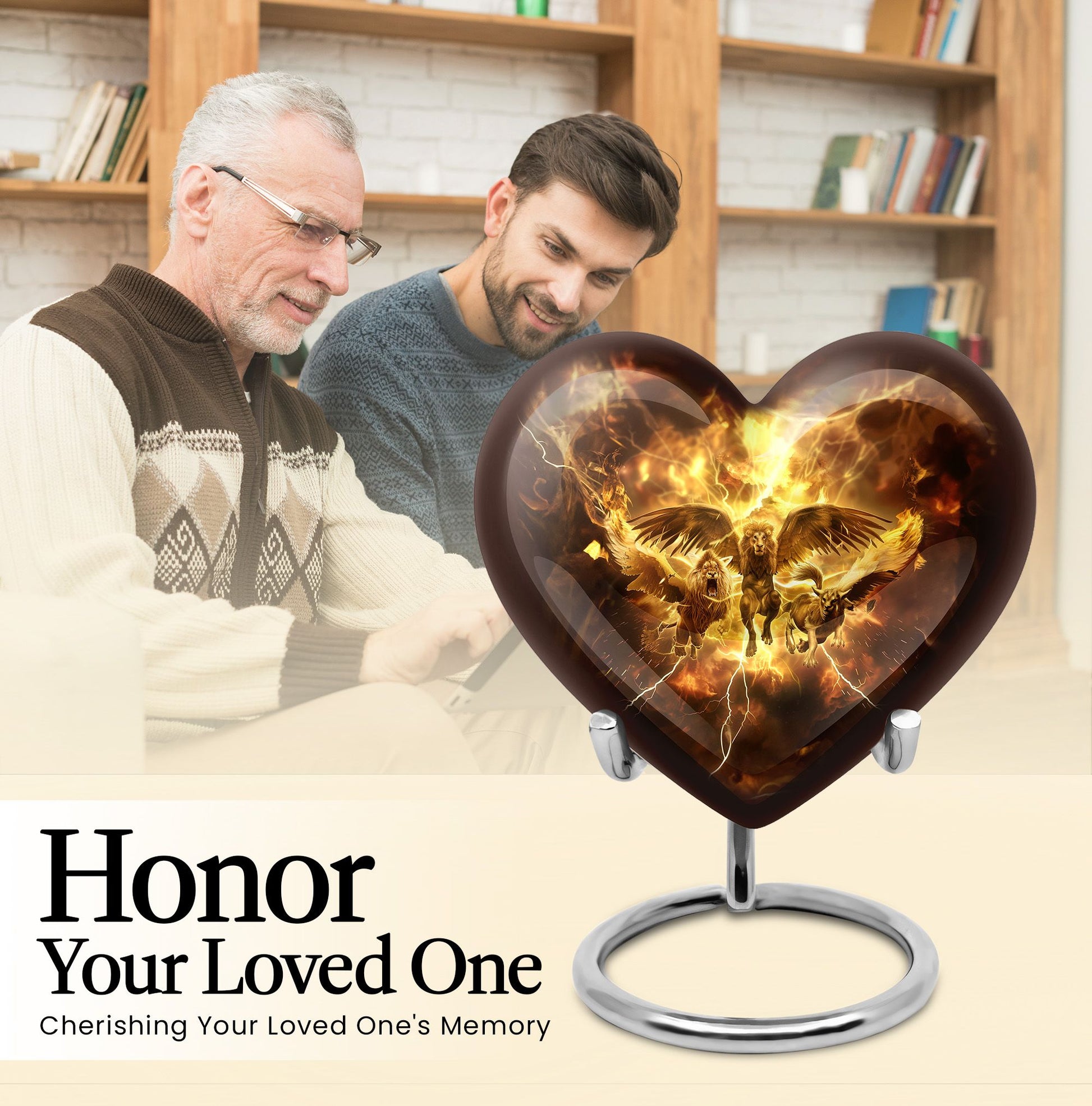 Catholic Cremation Dad Urn,