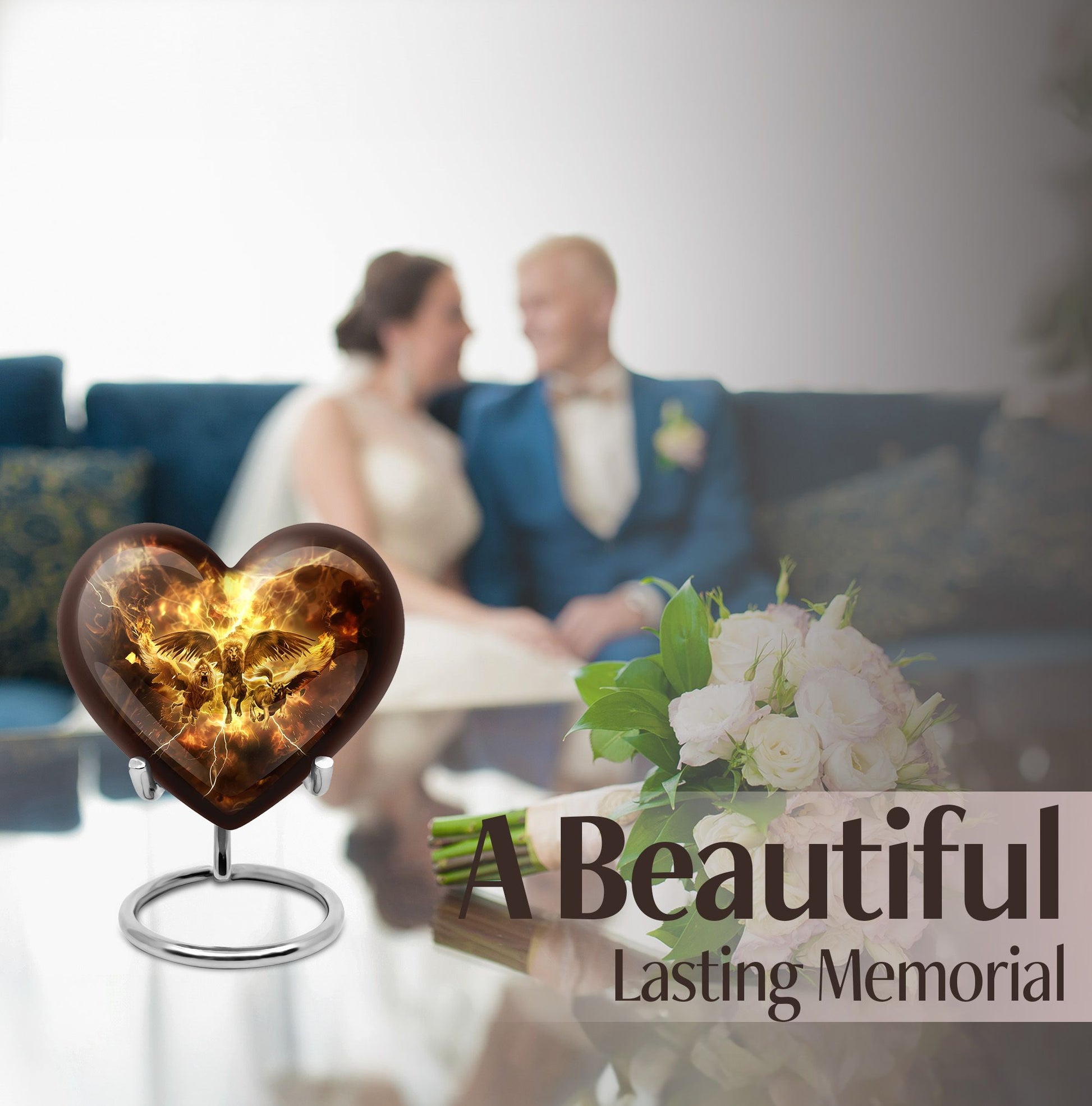 Catholic Cremation Dad Urn,