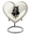 Heart-shaped Catholic Urn