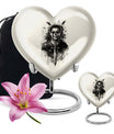 Heart-shaped Catholic Urn