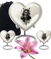 Heart-shaped Catholic Urn