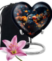 10-inch abstract design heart-shaped Toucans 