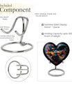 10-inch abstract design heart-shaped Toucans 