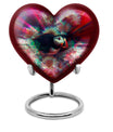 Toucans Urn, heart-shaped