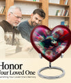 Toucans Urn, heart-shaped
