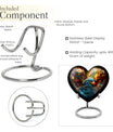 heart-shaped toucans urn
