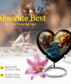 heart-shaped toucans urn
