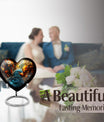 heart-shaped toucans urn