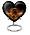 Heart-shaped Soccer Urn for women ashes