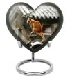 orange cat heart urn for ashes