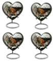 orange cat heart urn for ashes