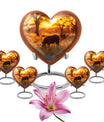 Zebra Small Urn For Human Ashes Funeral, Ashes Cremation Urn