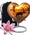 Zebra Small Urn For Human Ashes Funeral, Ashes Cremation Urn