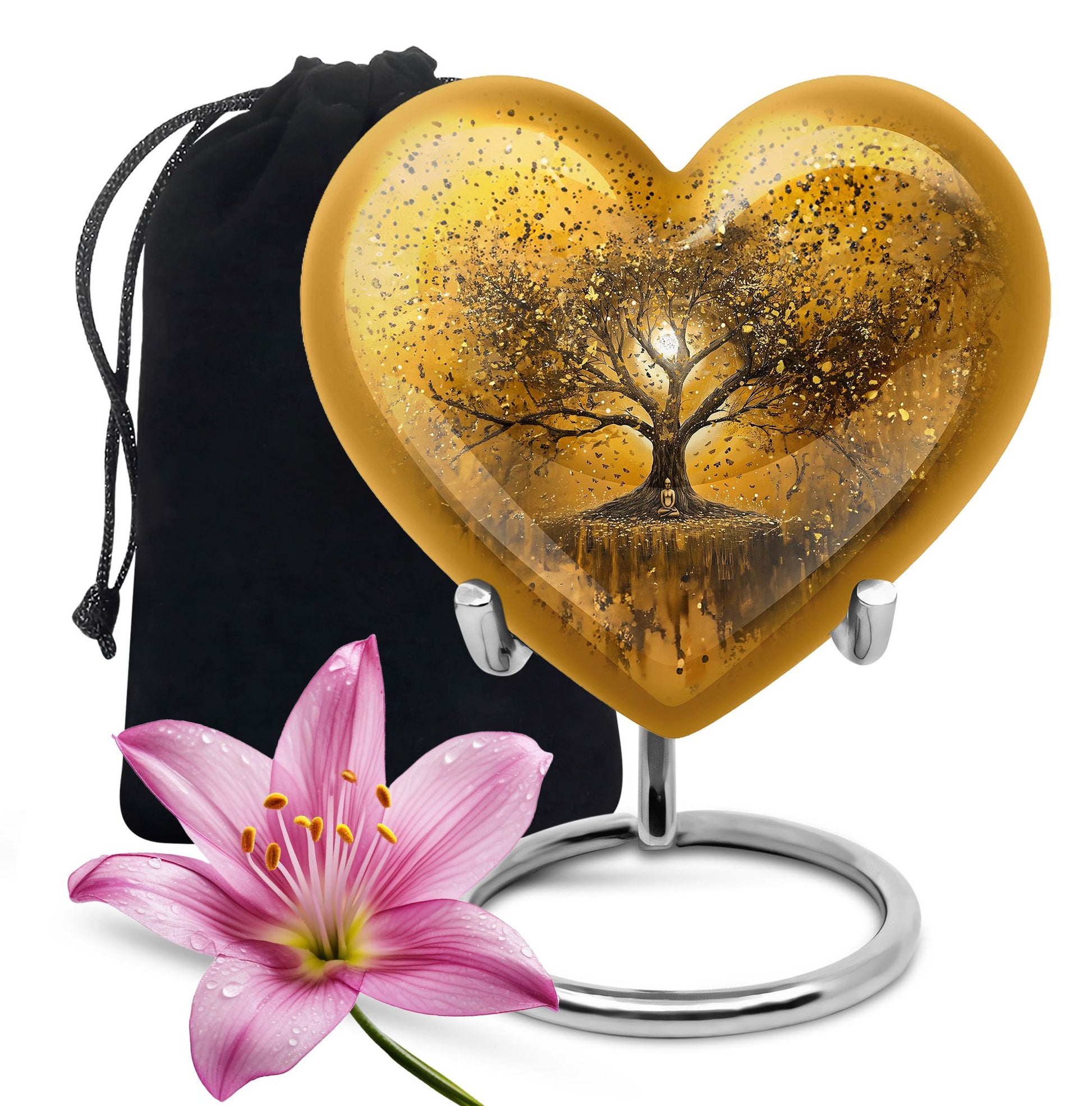 heart-shaped Tree of Life Urn