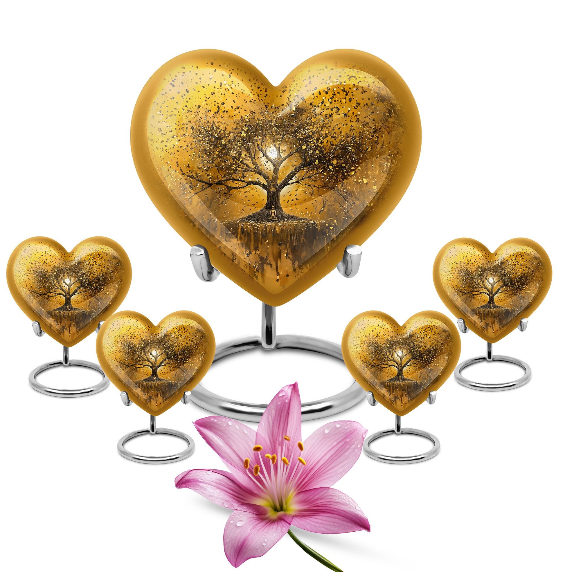 heart-shaped Tree of Life Urn